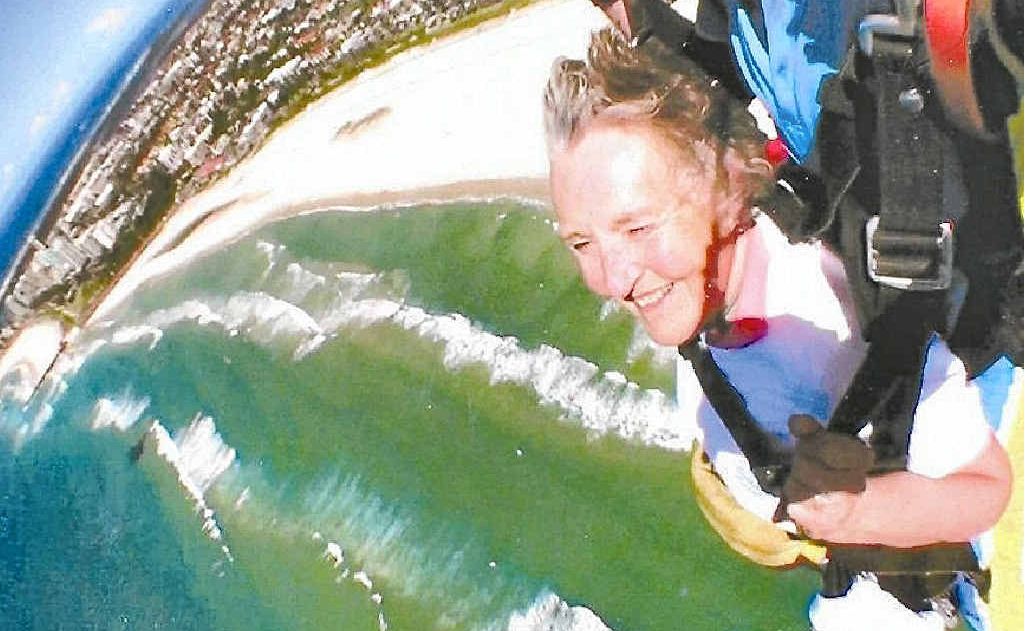 Betty Gregory takes to the air for her 80th birthday. Betty Gregory takes to the air for her 80th birthday.